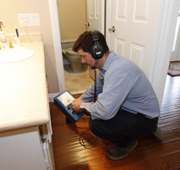Watsonville plumber uses leak detection equipment